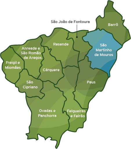 Mapa do municipio de Resende