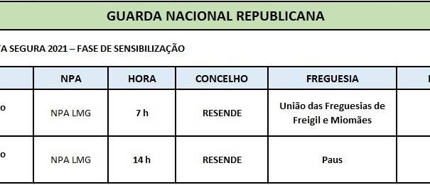 Viseu – Operação Floresta Segura 2021 – Fase de Sensibilização