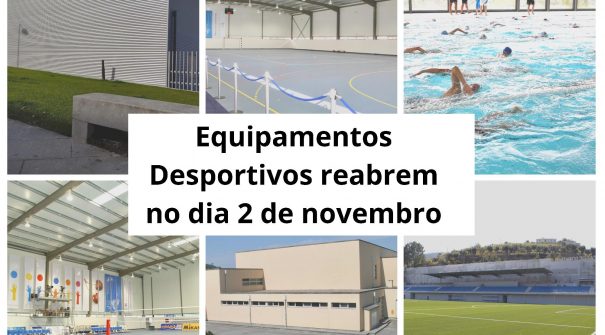 Equipamentos desportivos reabrem ao público no dia 2 de novembro