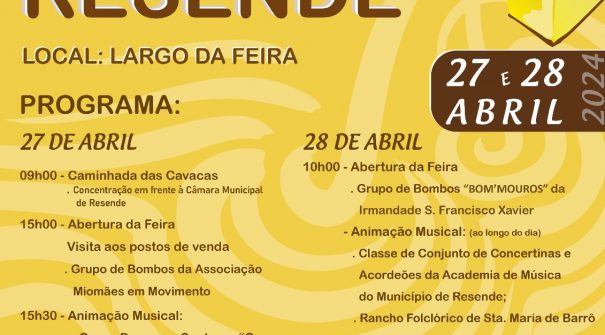 Resende celebra as Cavacas a 27 e 28 de abril