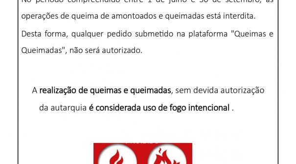 Proibição da realização de queimas e queimadas