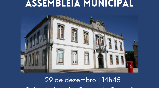 Sessão Ordinária da Assembleia Municipal | 29 de dezembro