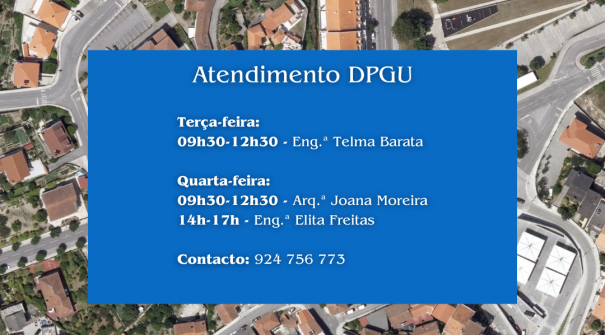 Atendimento ao Público – Divisão Planeamento e Gestão Urbanística (DPGU)