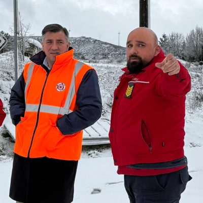 Queda de Neve | Vice- Presidente acompanha trabalho no terreno