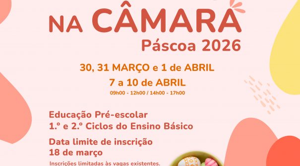 Férias na Câmara Páscoa 2026 | Inscrições Abertas