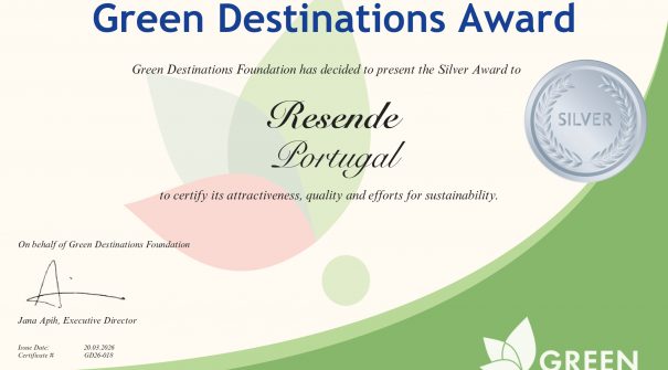 Resende distinguido com “Green Destinations Silver Award”
