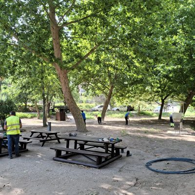 Trabalhos de melhoria das infraestruturas e espaços públicos