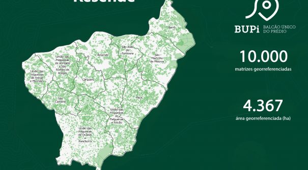 Resende com 10 mil matrizes georreferenciadas no âmbito do BUPi