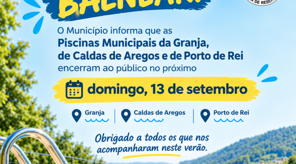 Encerramento Piscinas Municipais Descobertas